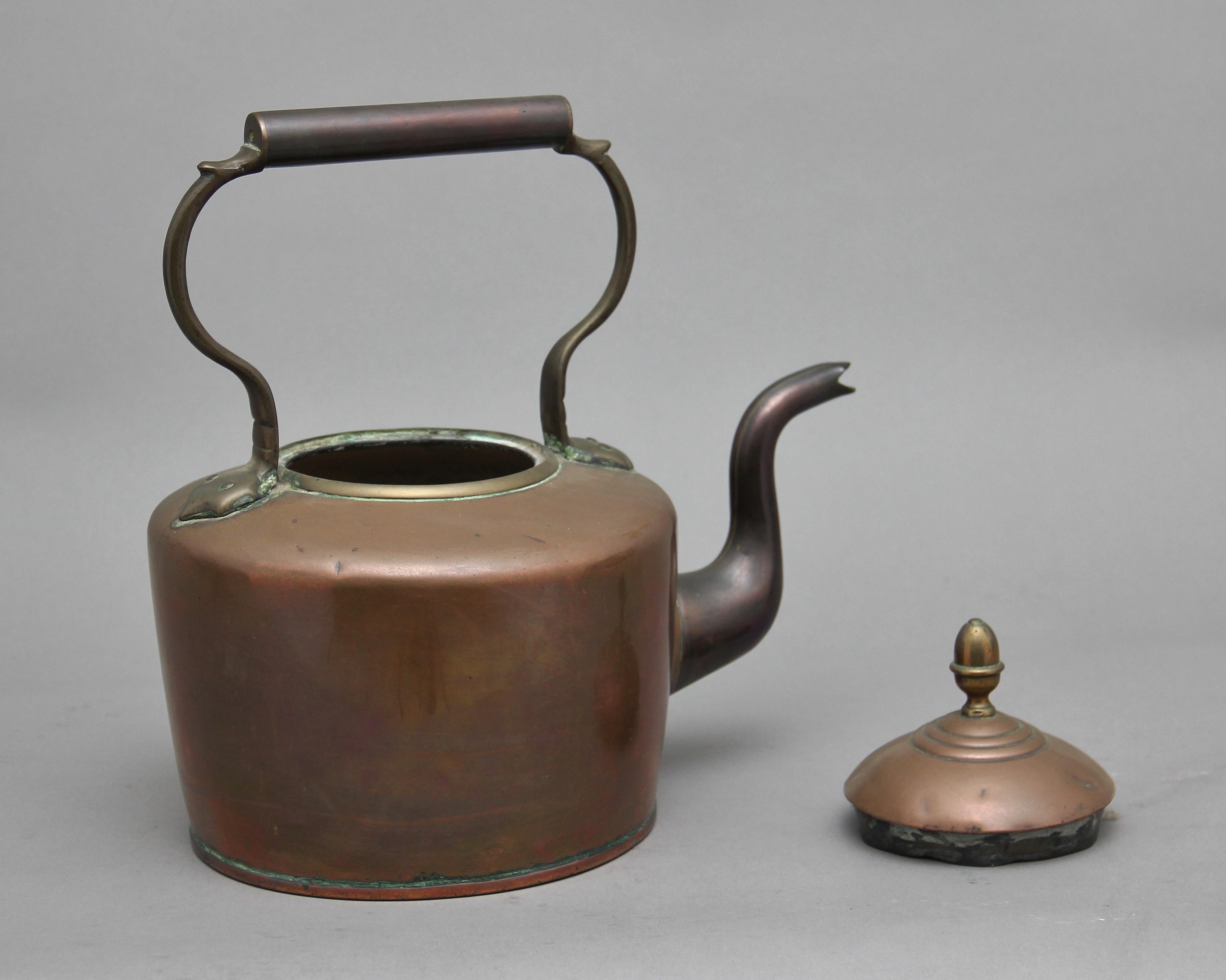 Victorian 19th Century Copper Kettle