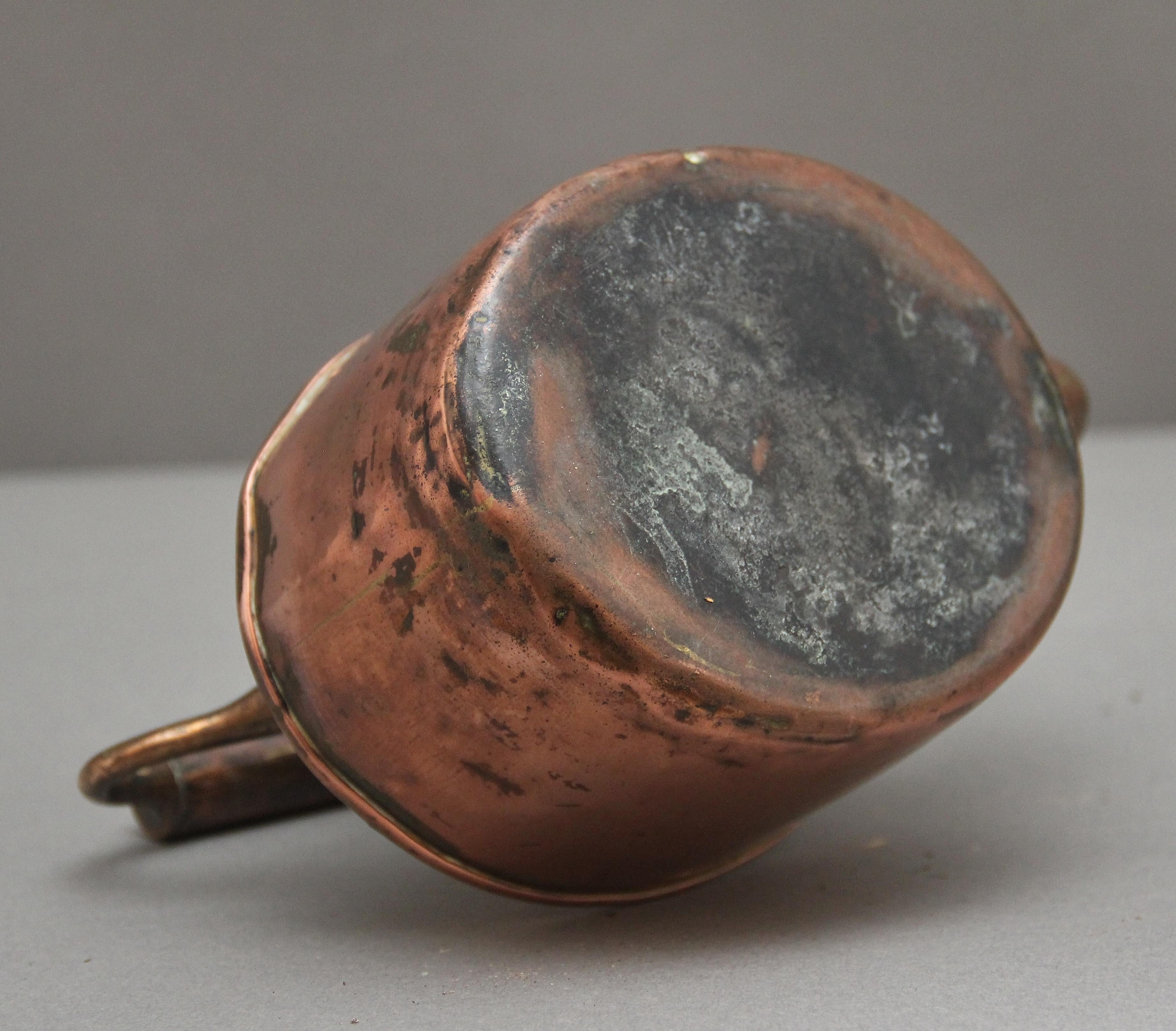 Copper 19th Century copper kettle For Sale