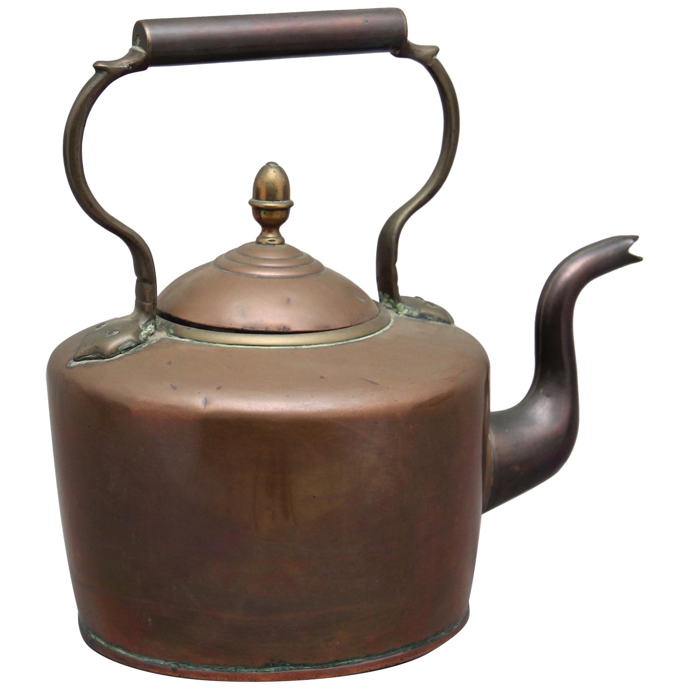 19th Century Copper Kettle