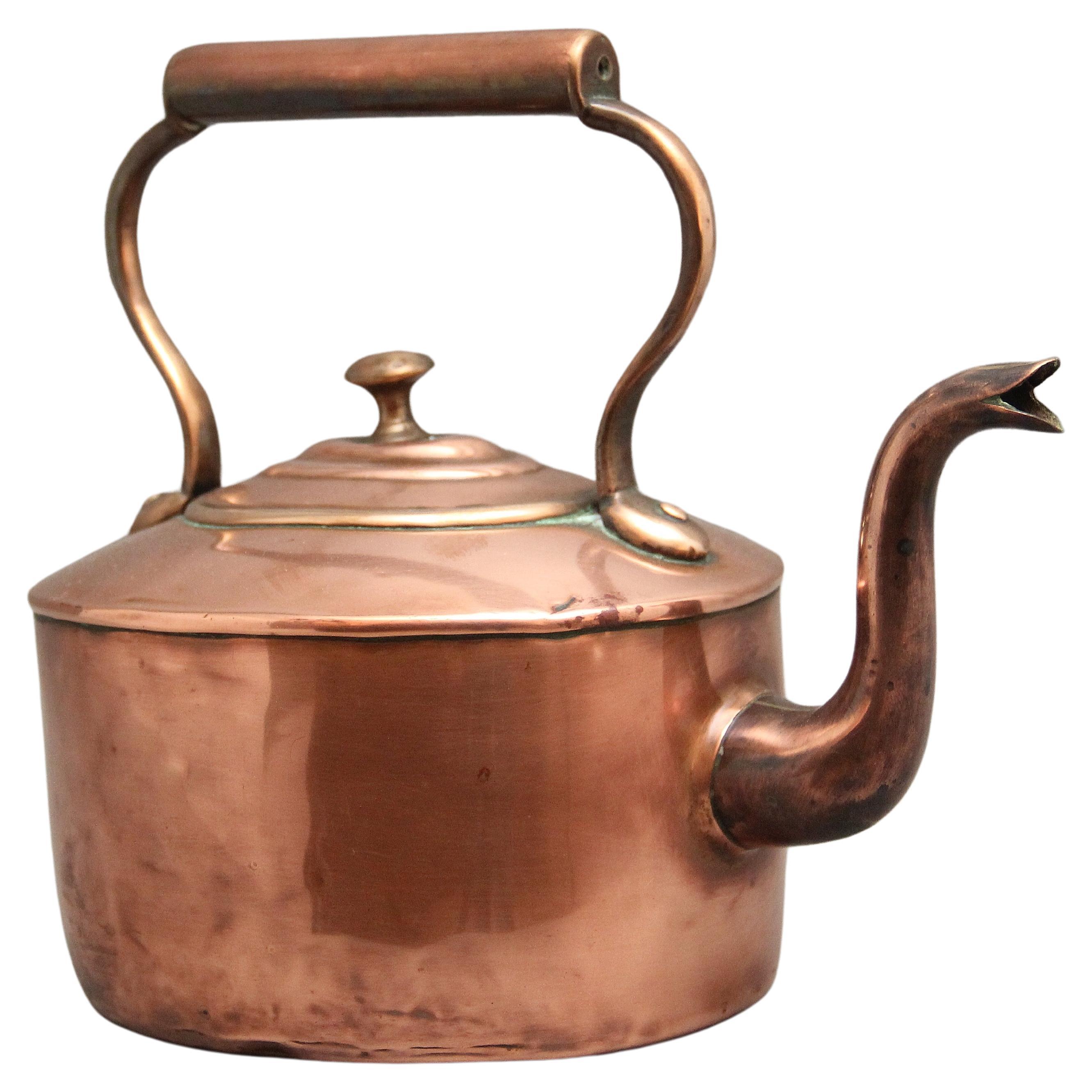 19th Century copper kettle For Sale
