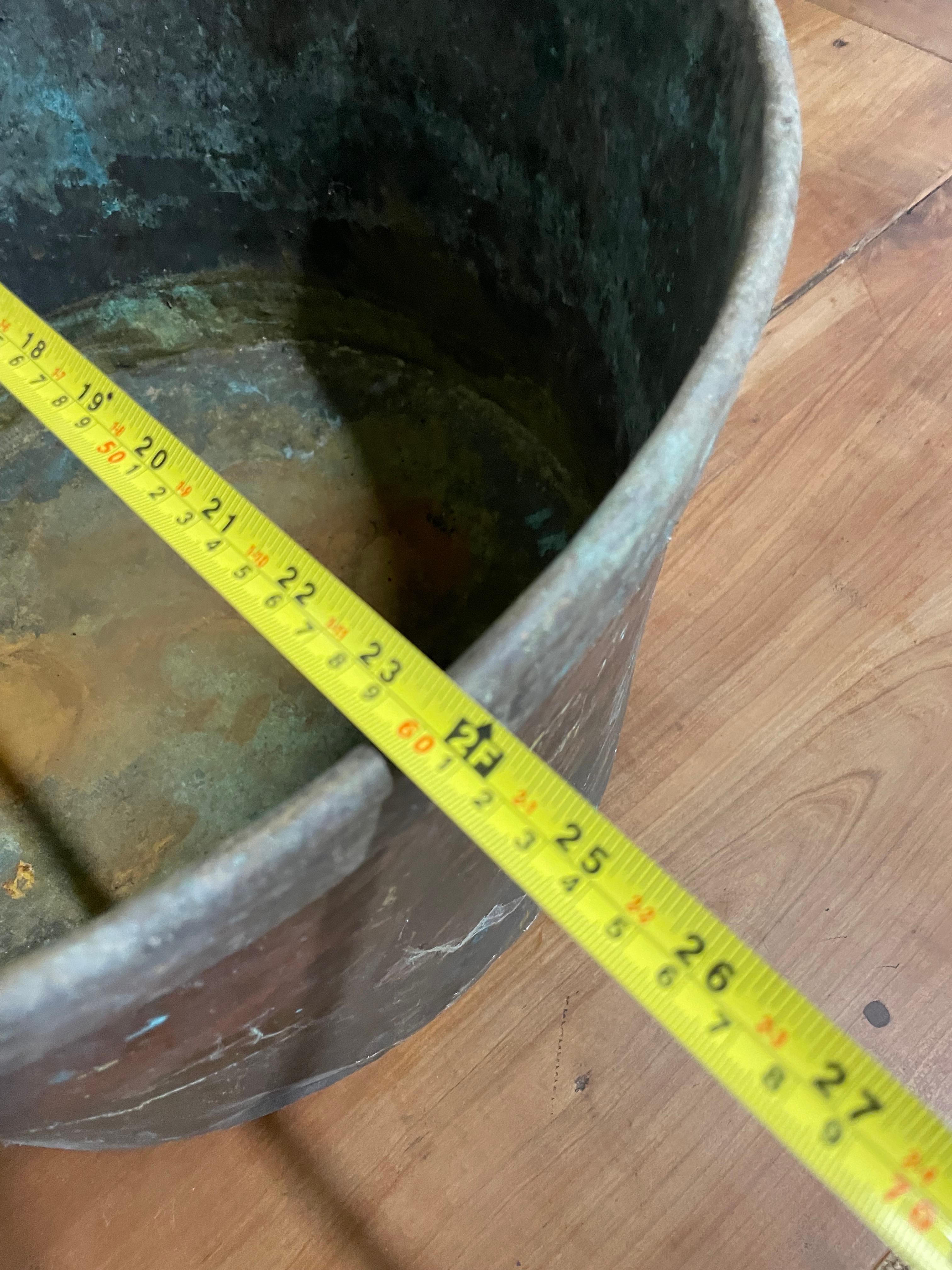 19th century copper log bin / garden planter 4