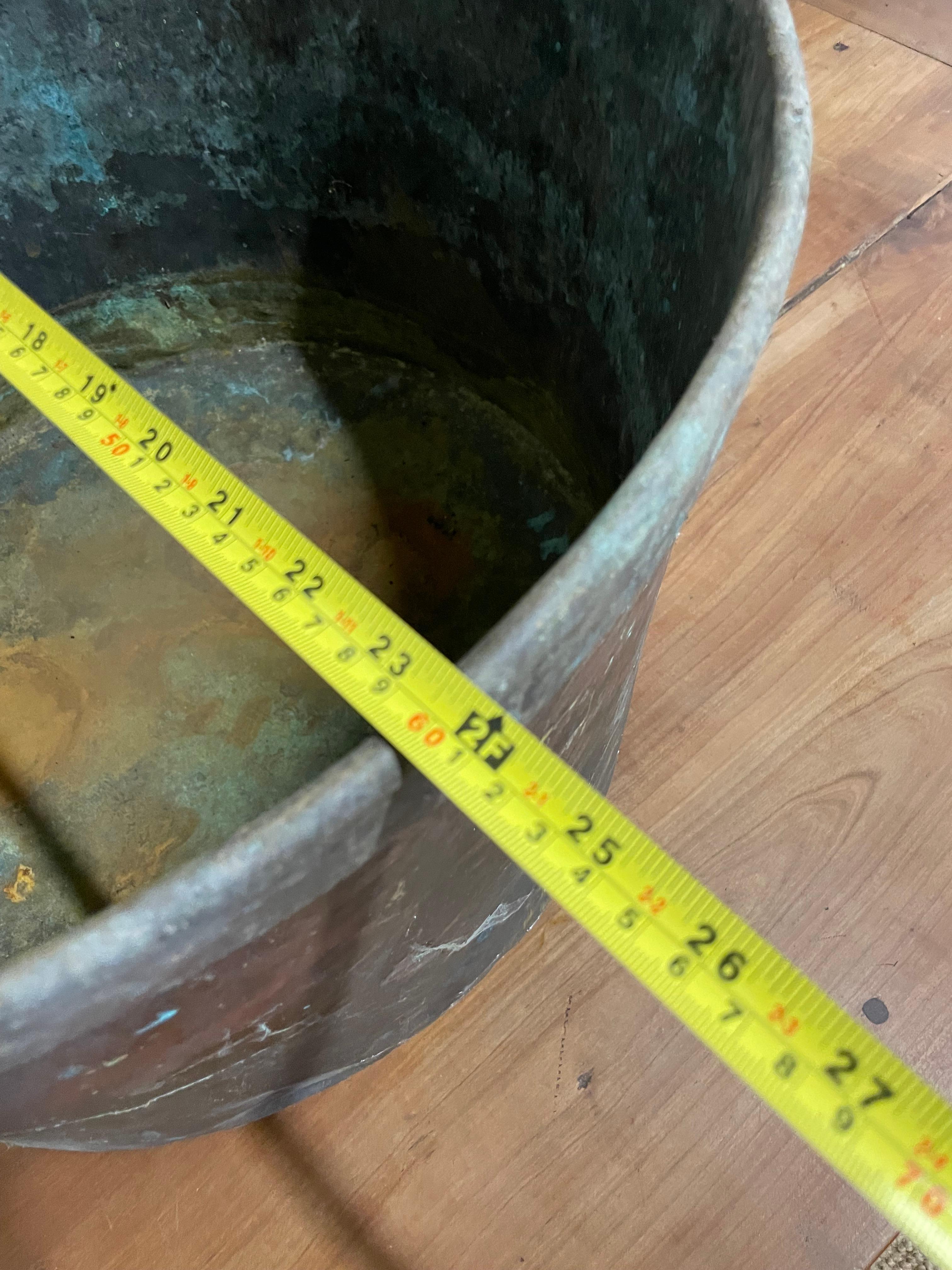 19th century copper log bin / garden planter 5