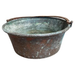 19th century copper log bin / garden planter