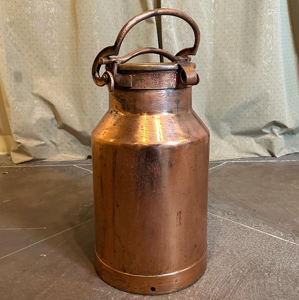 19th Century Copper Milk Can 4