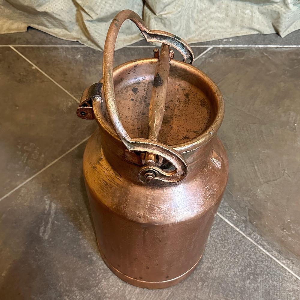 19th Century Copper Milk Can 5