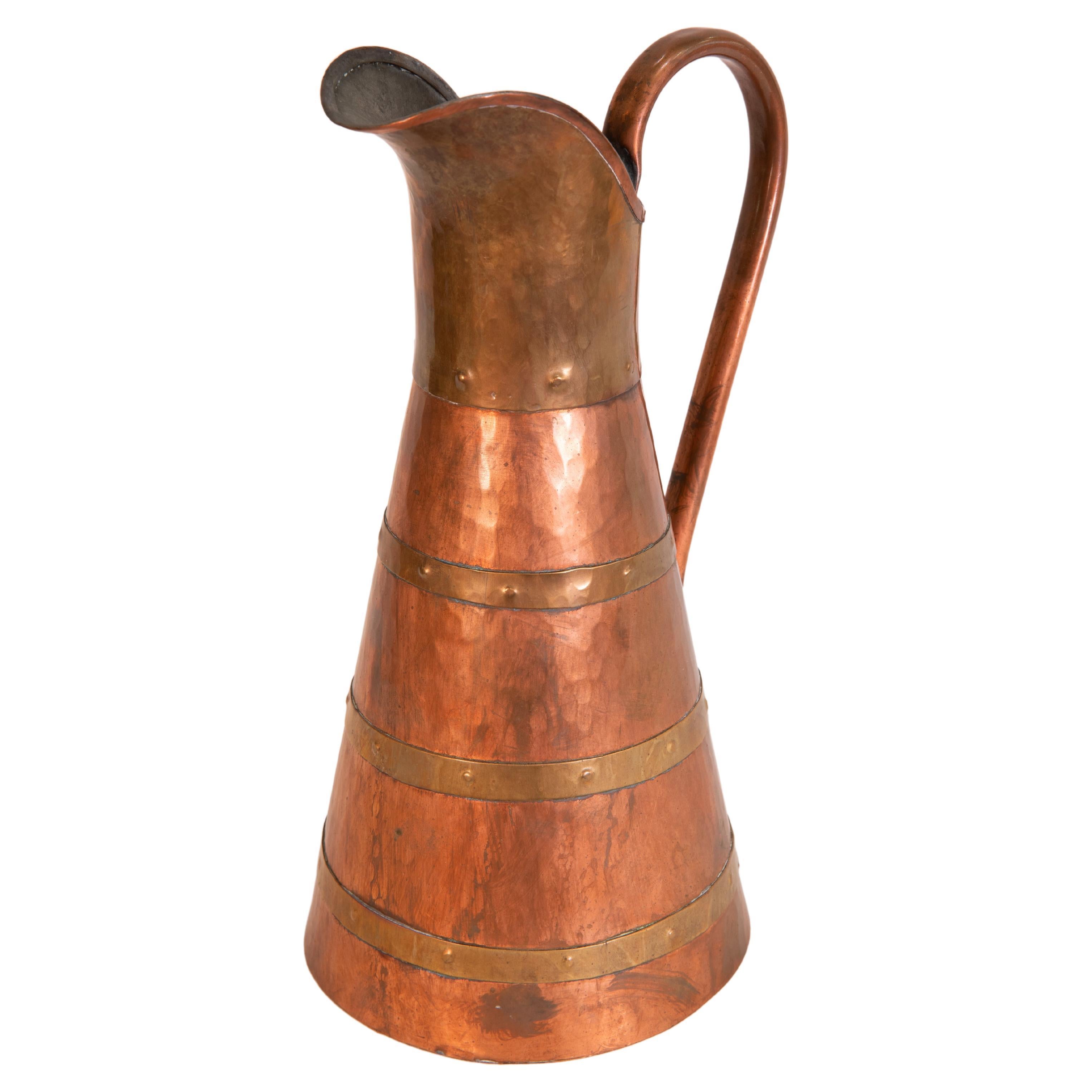 19th Century Copper Pitcher