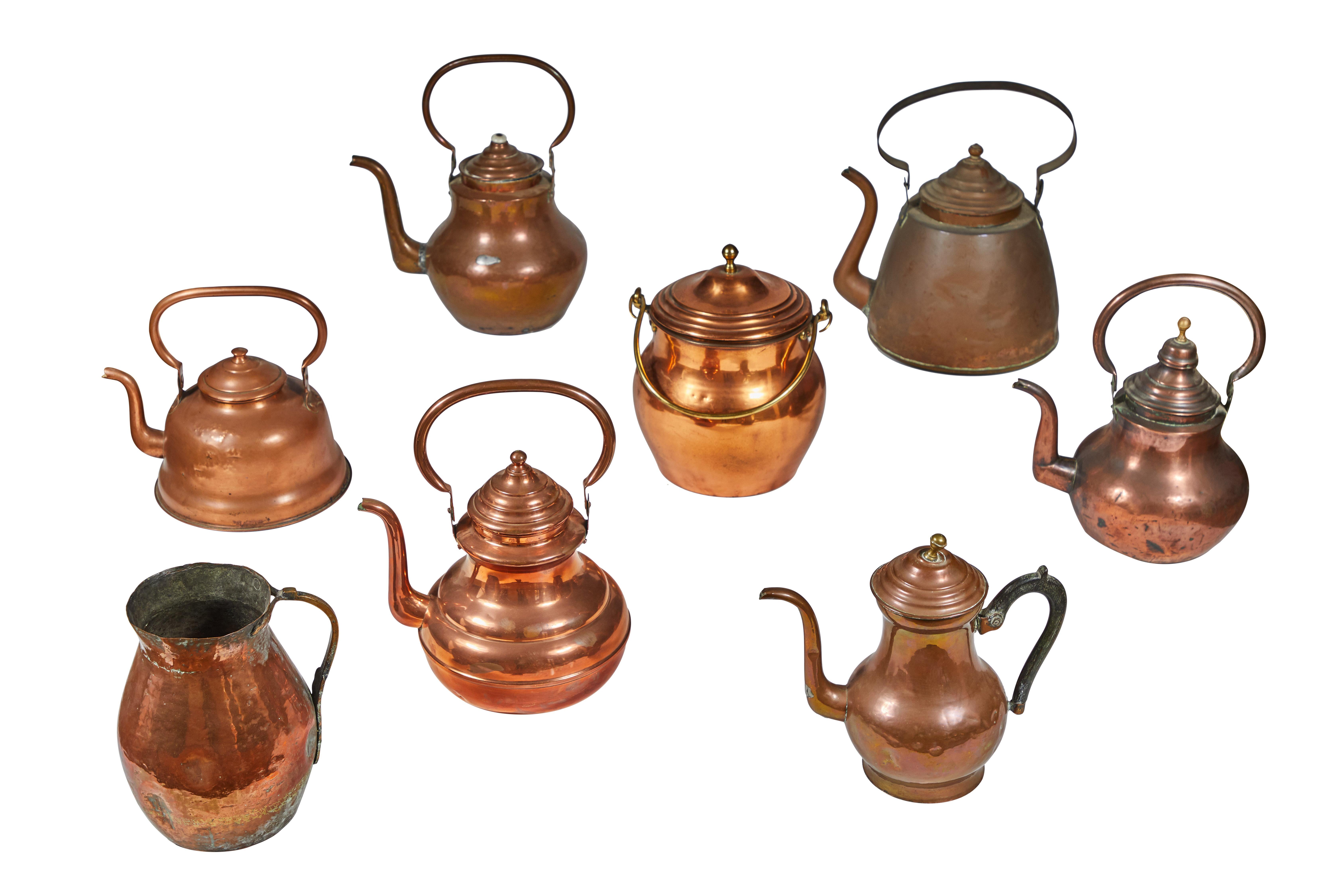 19th century copper pot.