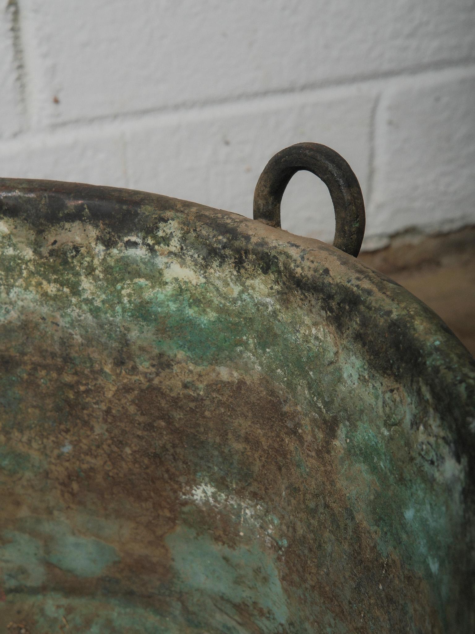 19th Century Copper Pot With Ring Handles en venta 1
