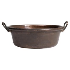 19th Century Copper Serving Bowl from Belgium, Antique Design