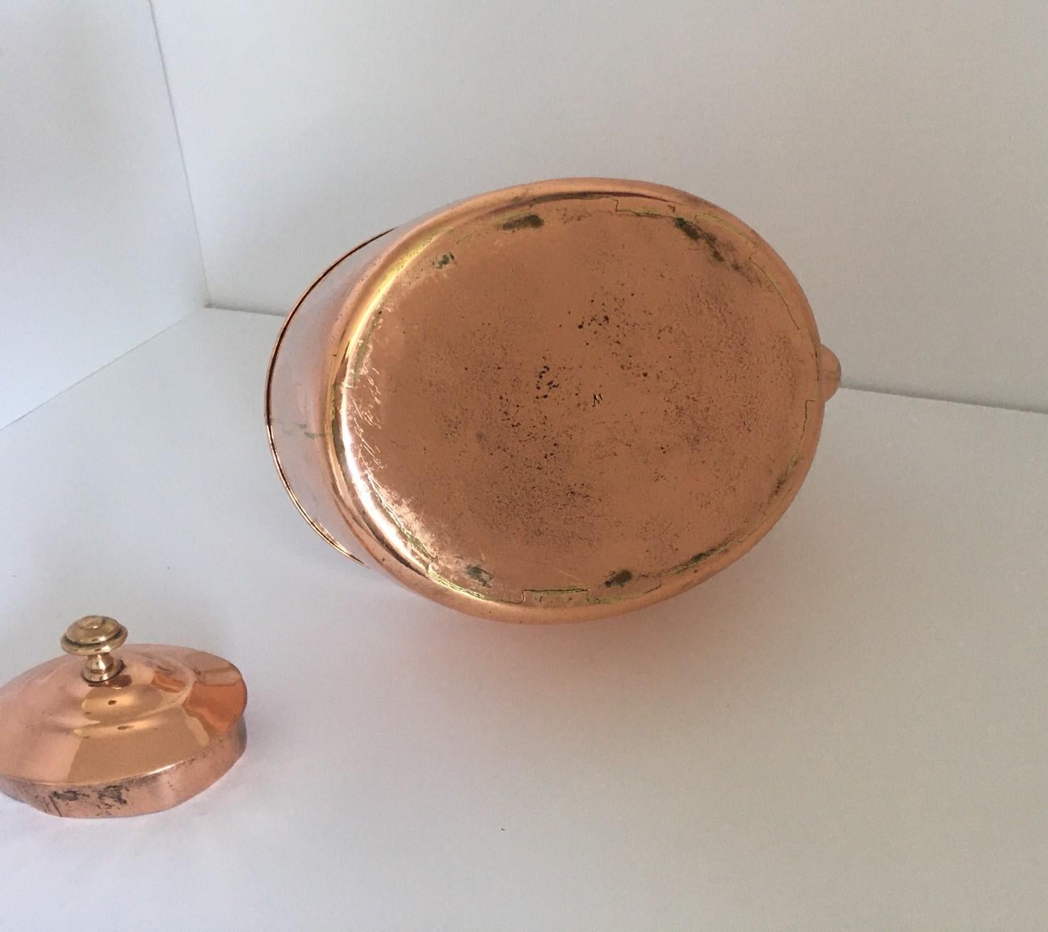 19th Century Copper Tea Kettle Teapot 3