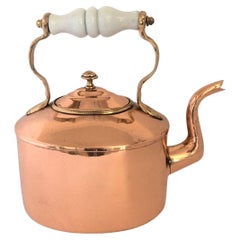 19th Century Copper Tea Kettle Teapot