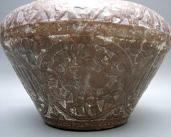 19th Century Copper Temple Urn with Repousse Decoration