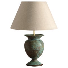 19th Century Copper Vase as a Lamp Base
