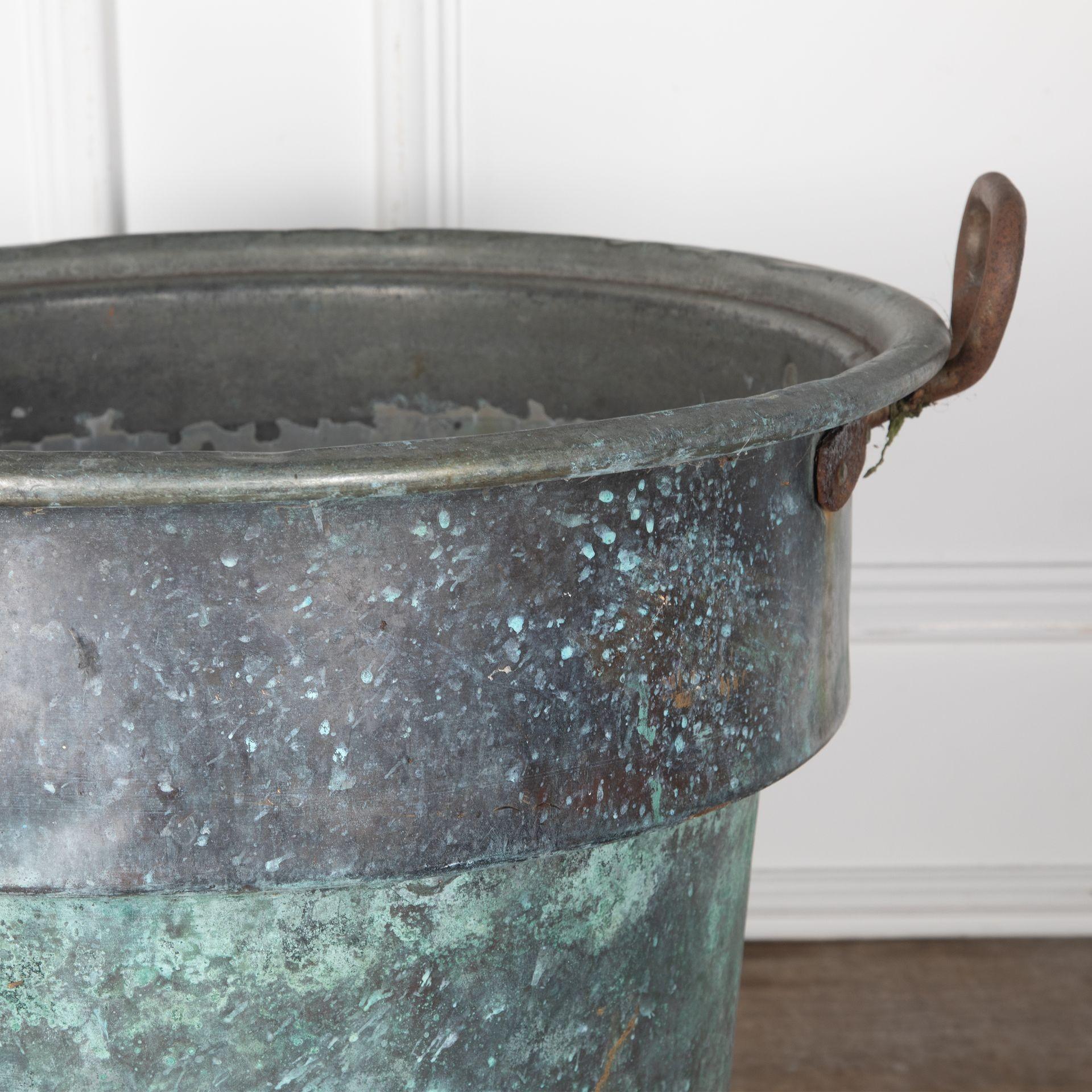 Industrial 19th Century Copper Vessel For Sale
