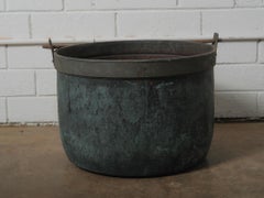 19th Century Copper Vessel with Iron Swing Handle