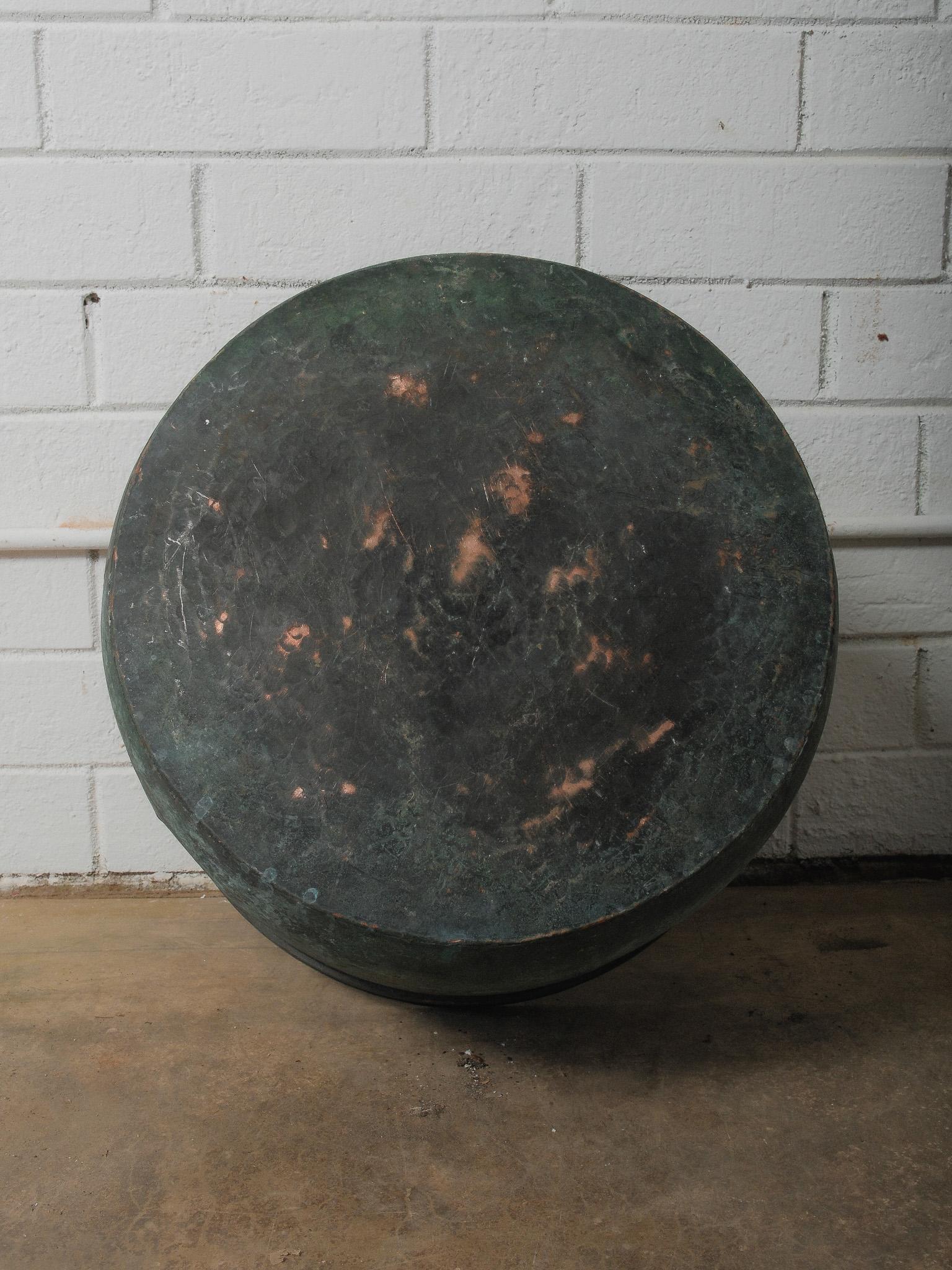 19th Century Copper Vessel with Iron Swing Handle en venta 3