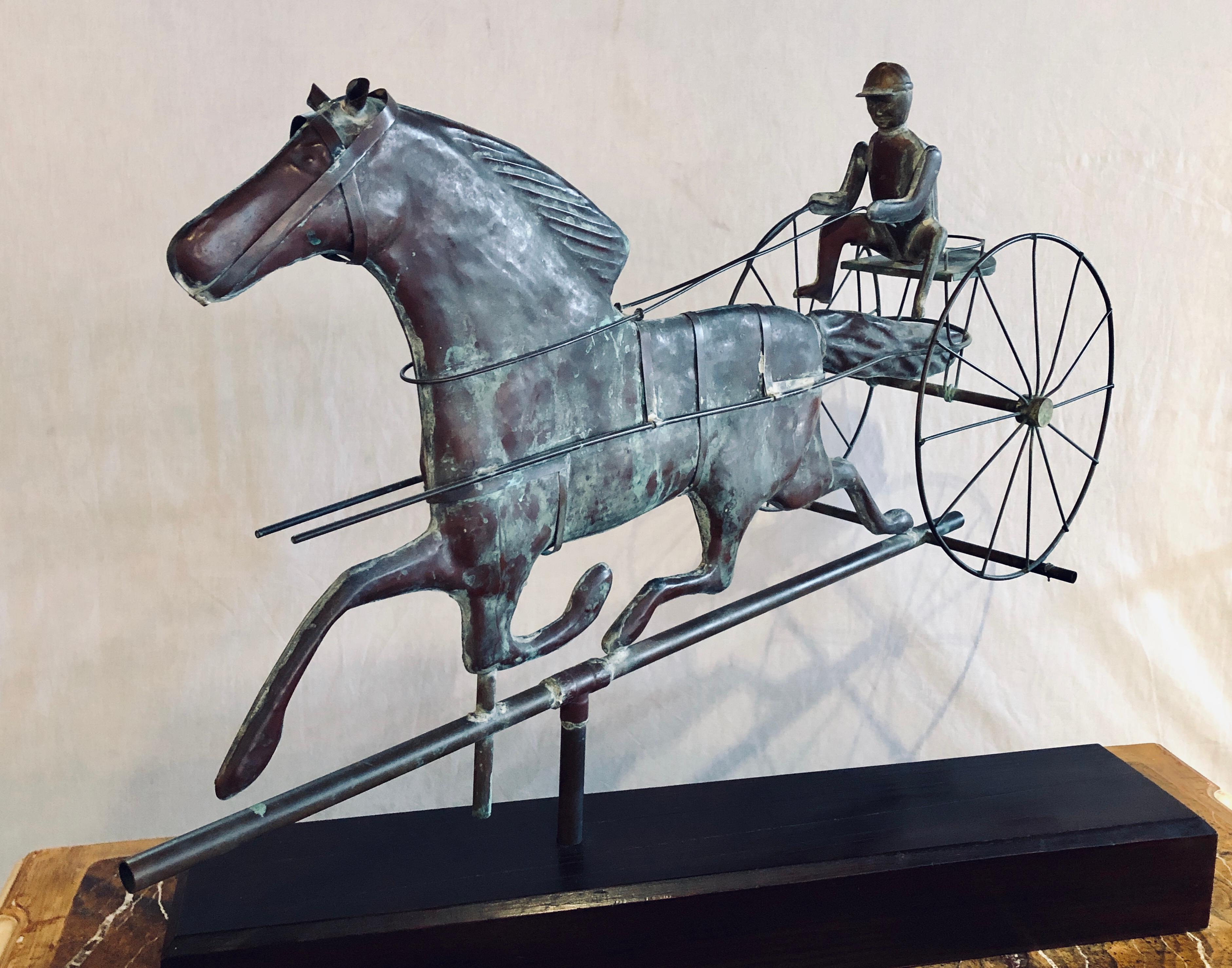 St. Julien Weather Vane Attributed to J.W. Fiske 19th Century Full Bodied Metal For Sale 2