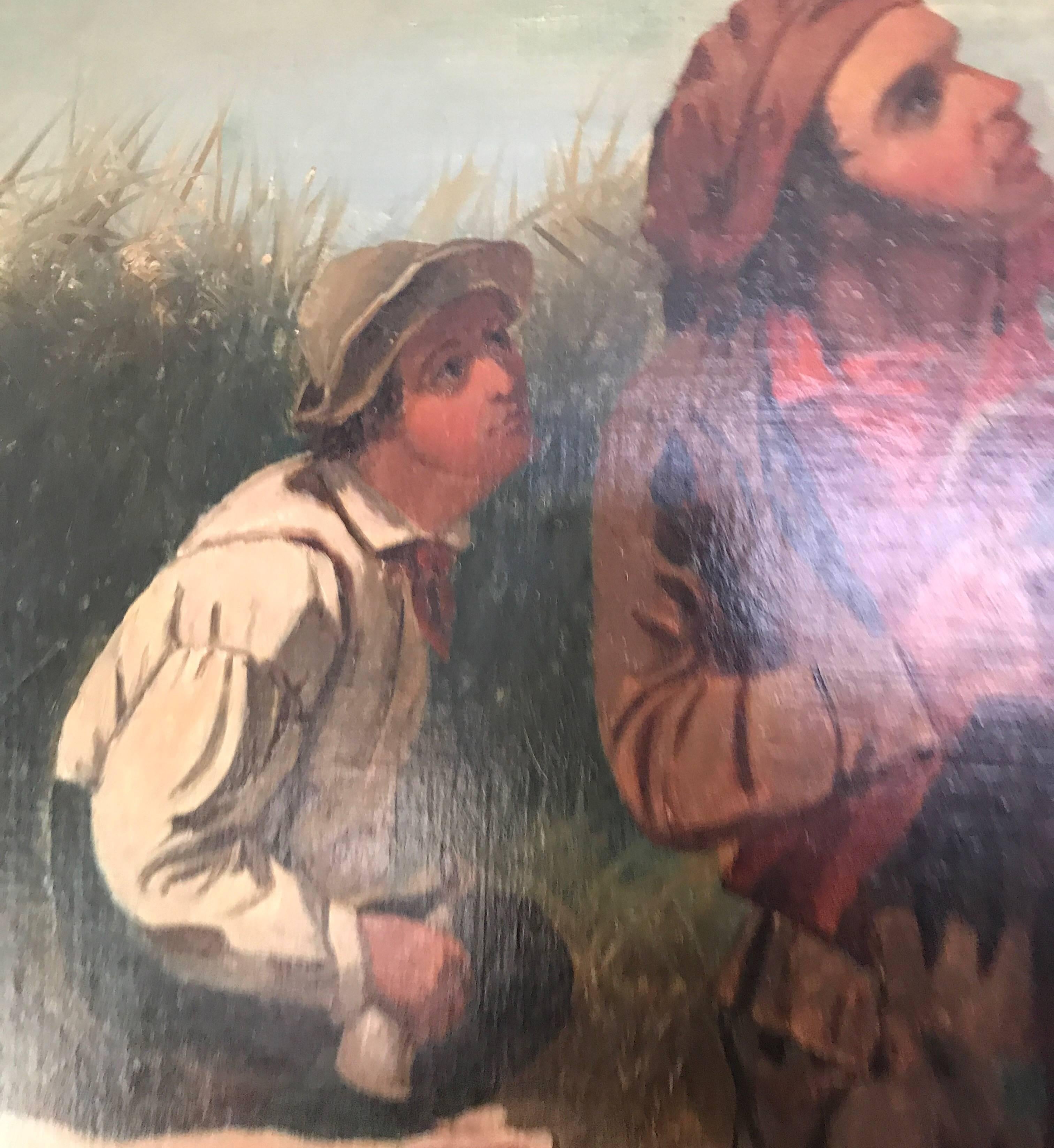 19th Century Copy of William Tylee Ranney Painting On the Wing In Good Condition For Sale In Chicago, IL