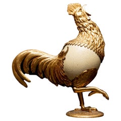 19th Century Coq with an Ostrich Egg Body