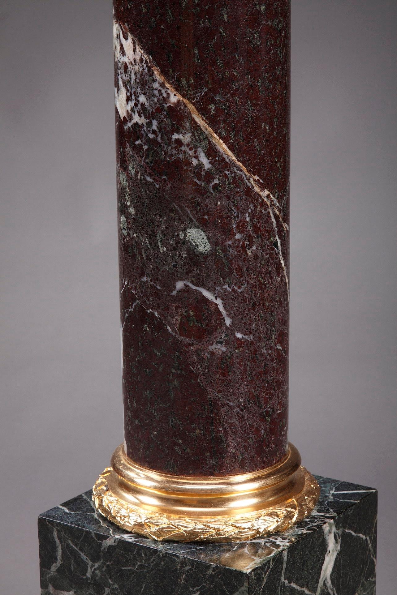 19th Century Corinthian Marble Pedestal 4