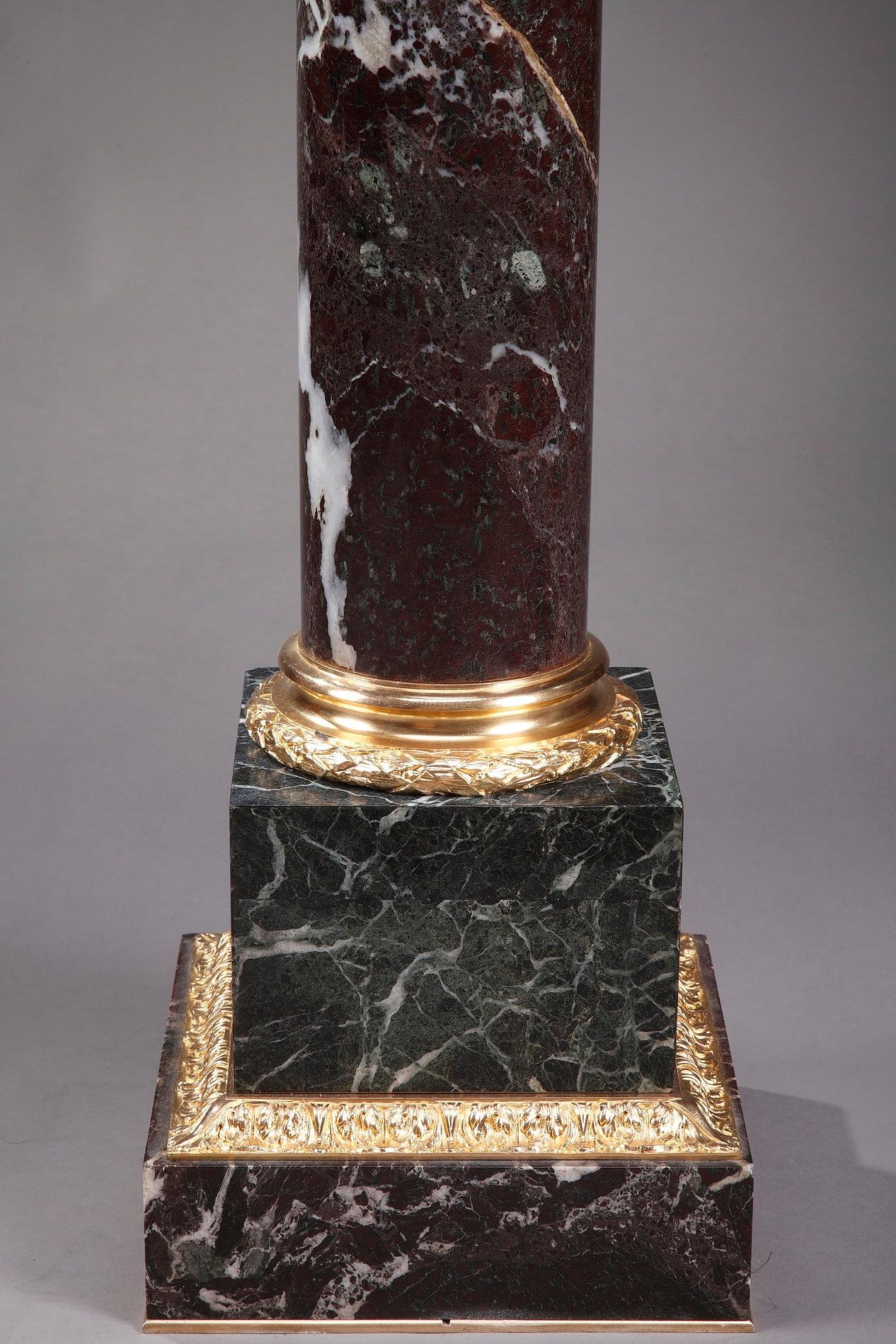 Greco Roman 19th Century Corinthian Marble Pedestal