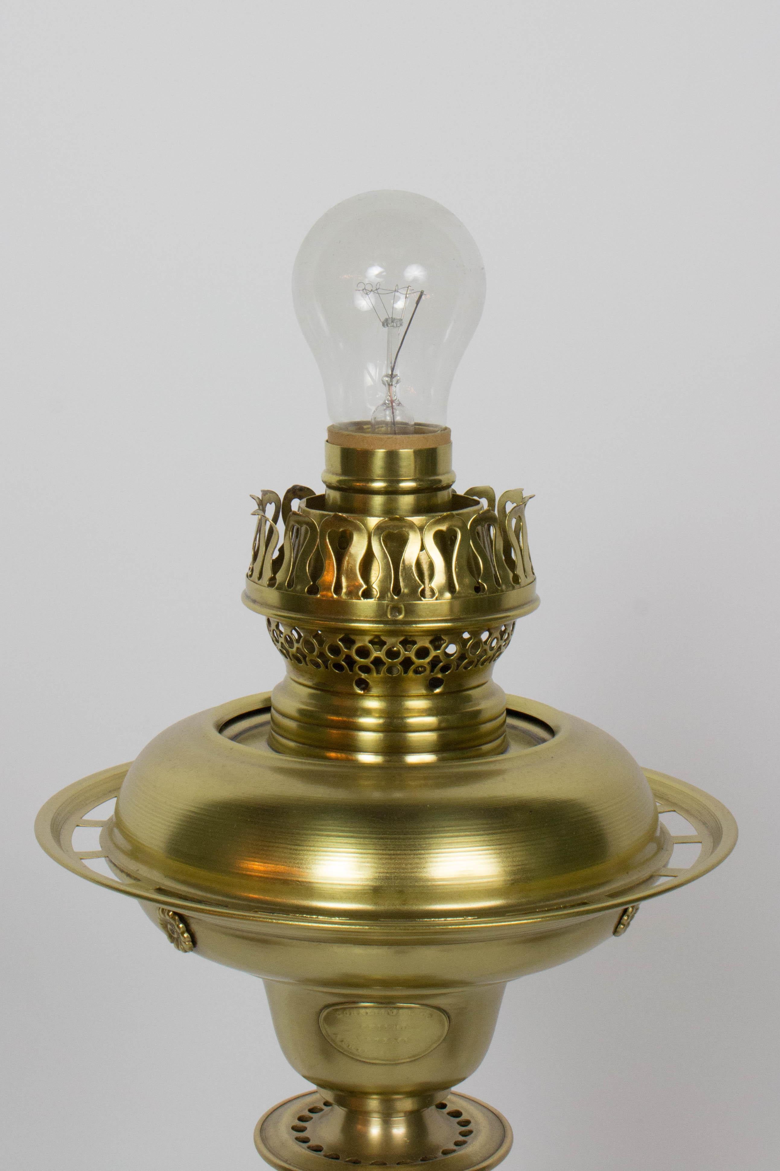 19th Century Cornelius & Company Astral Lamp In Excellent Condition In Canton, MA