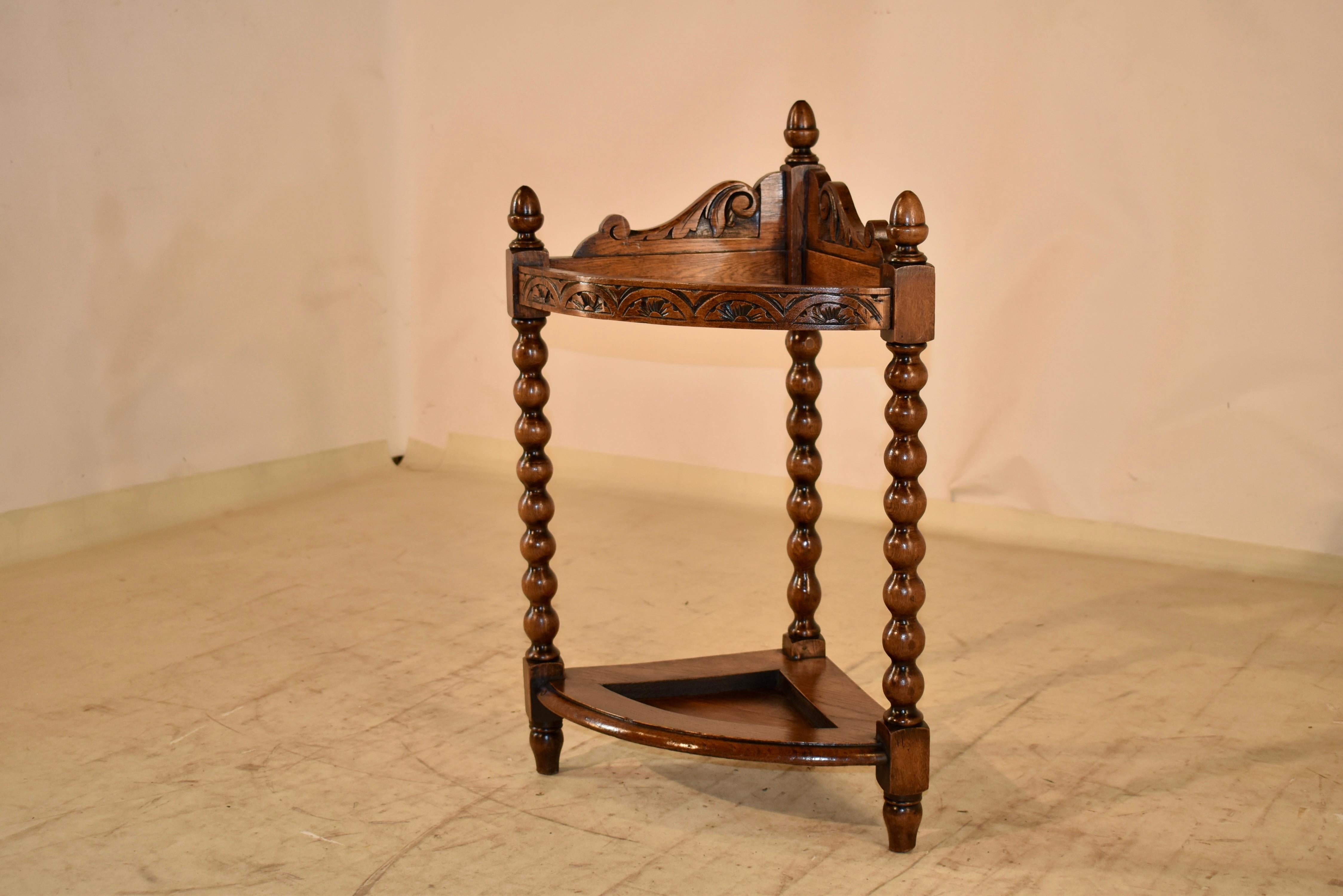 19th Century Corner Walking Stick Stand In Good Condition For Sale In High Point, NC