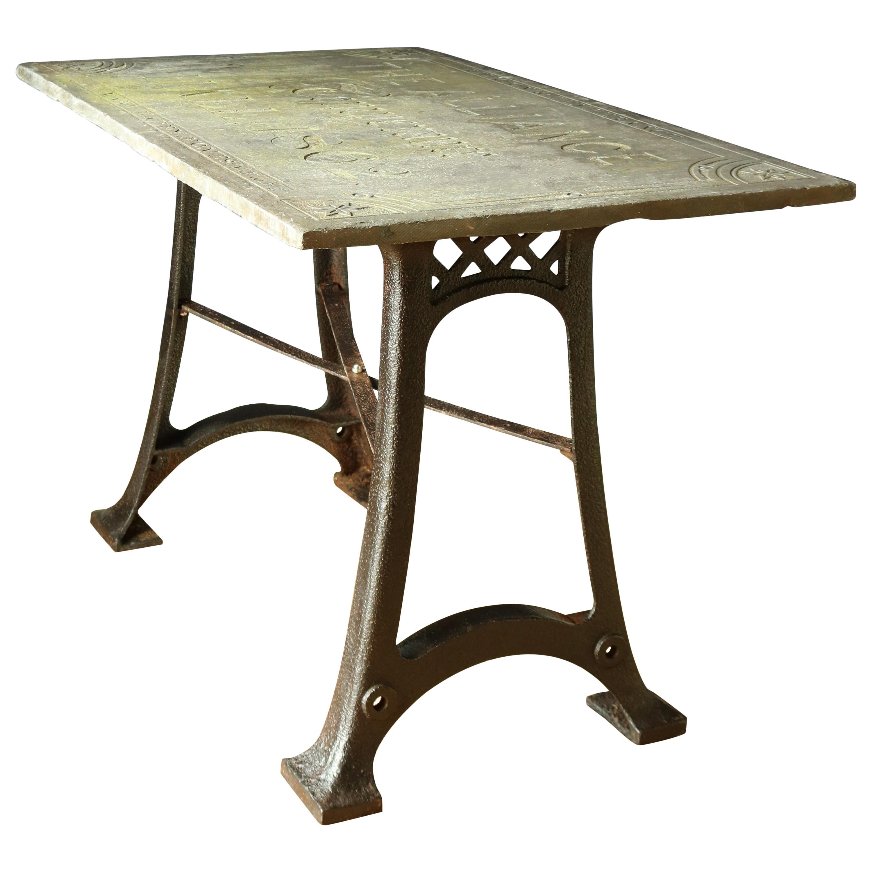 19th Century Cornish Slate Table