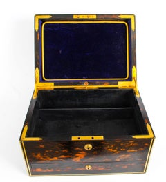 19th Century Coromandel and Brass Banded Jewellery Box Coton Hall