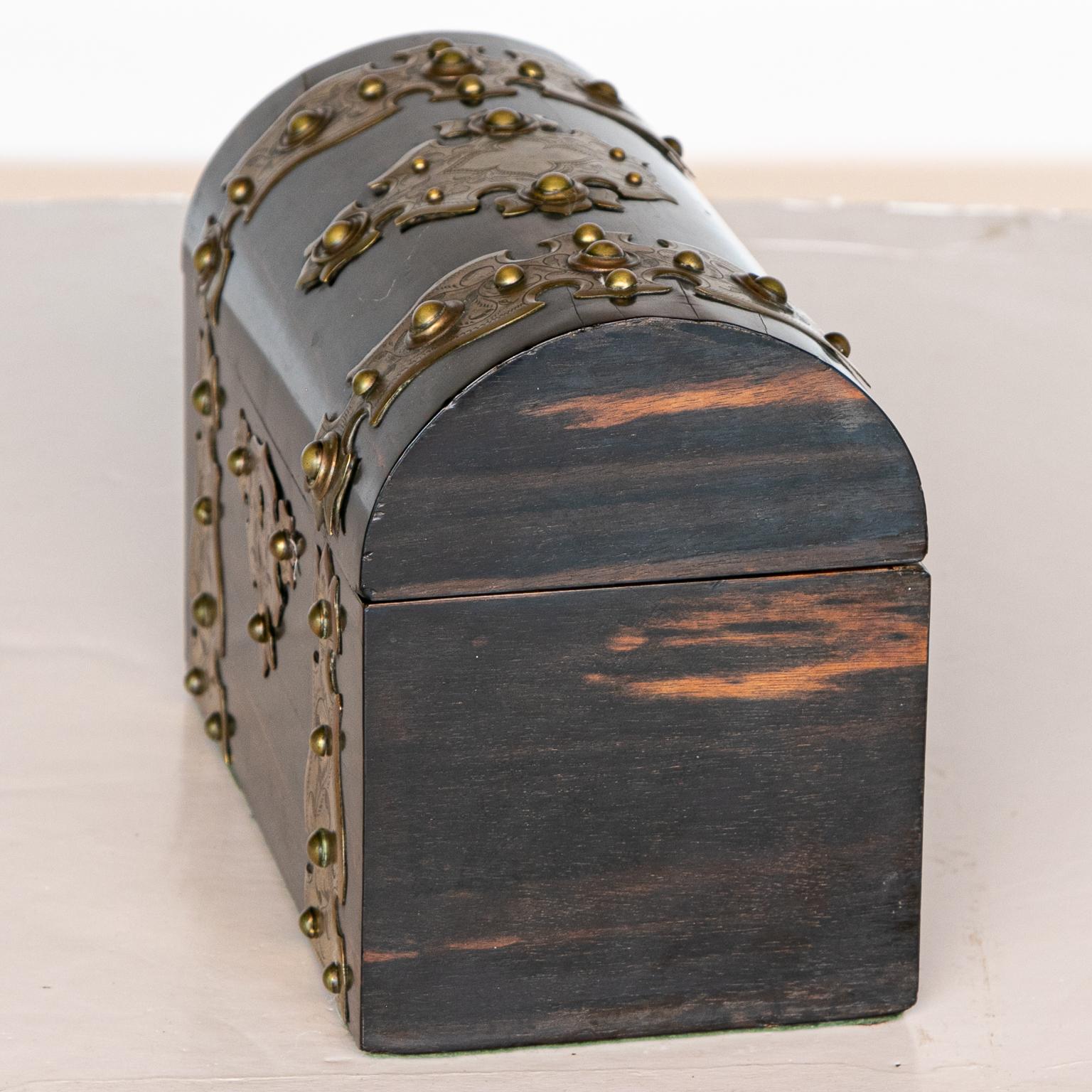 Victorian 19th Century Coromandel Wood Tea Caddy