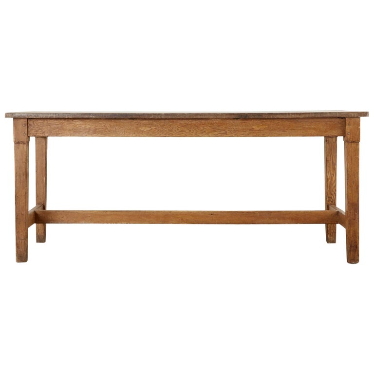 19th Century Country English Pine Farmhouse Dining Table at 1stDibs