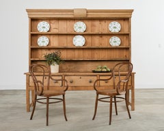 19th Century Country English Farmhouse Pine Kitchen Dresser