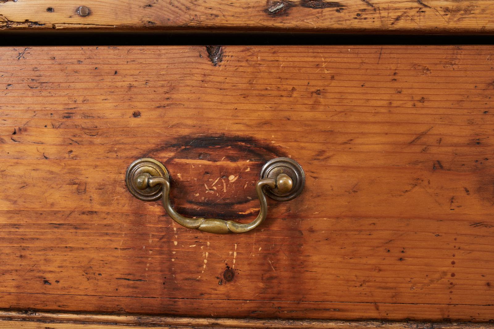 19th Century Country English Pine Welsh Dresser with Cupboard 4