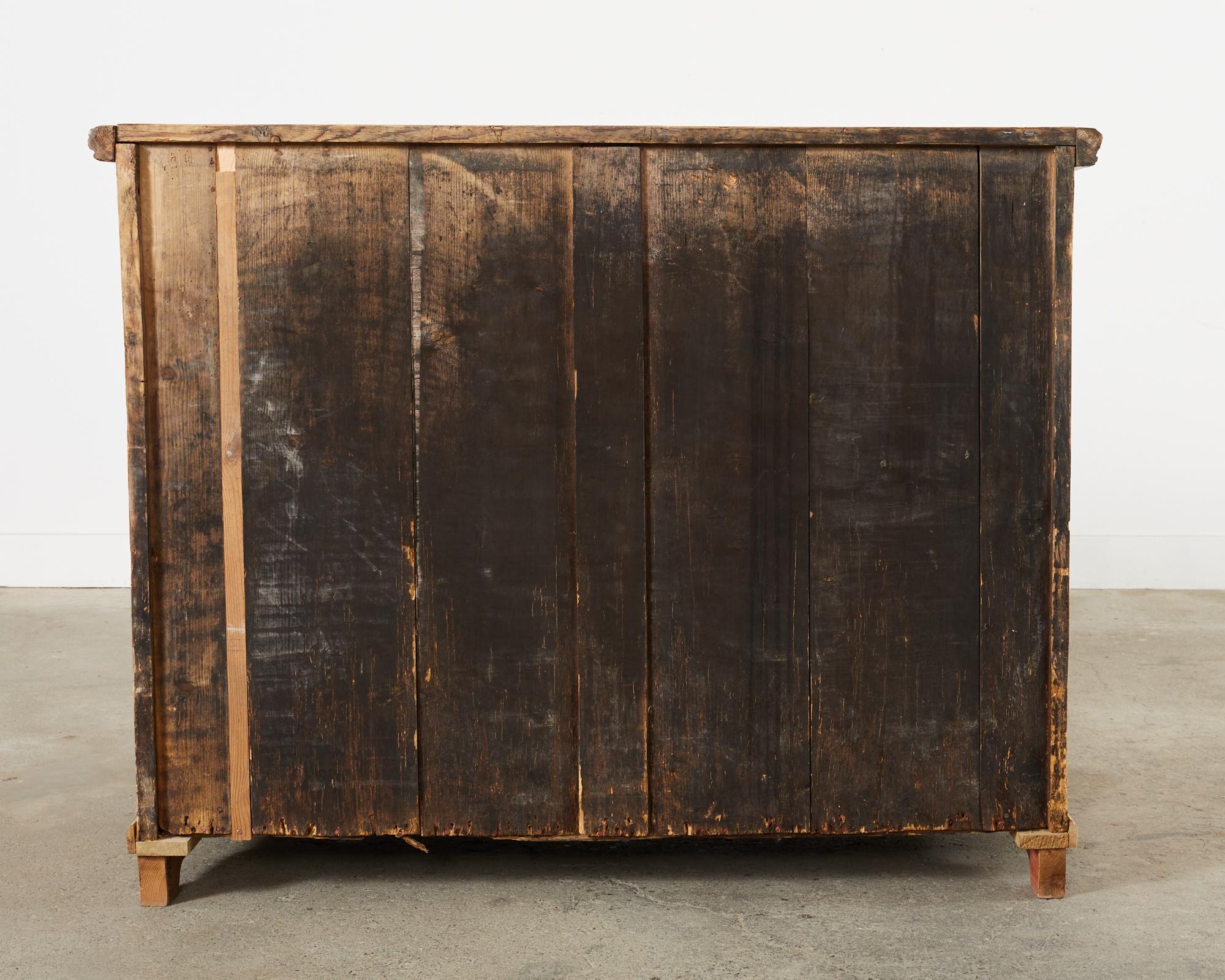 19th Century Country English Provincial Pine Chest of Drawers For Sale 16