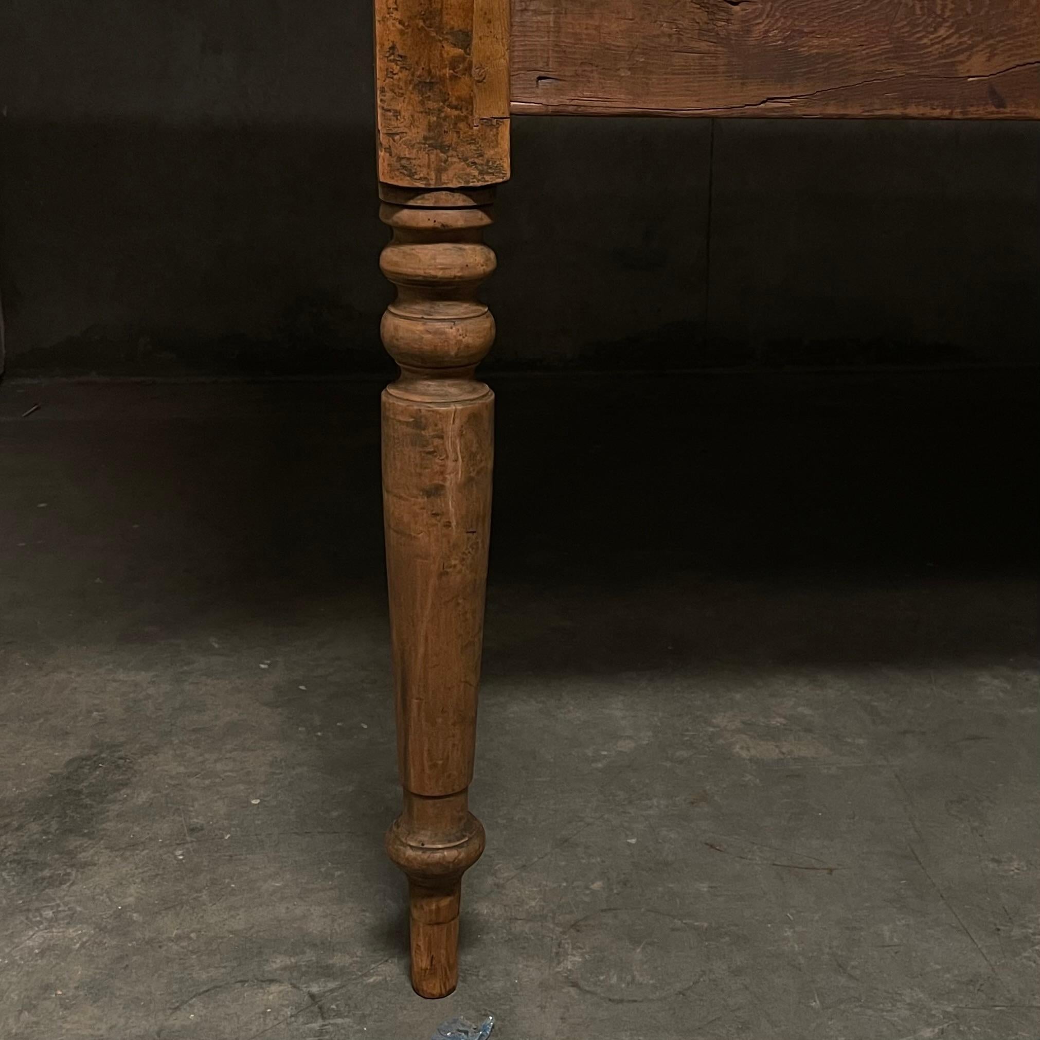 19th century country farm harvest table 10 ft In Good Condition In Surrey, BC