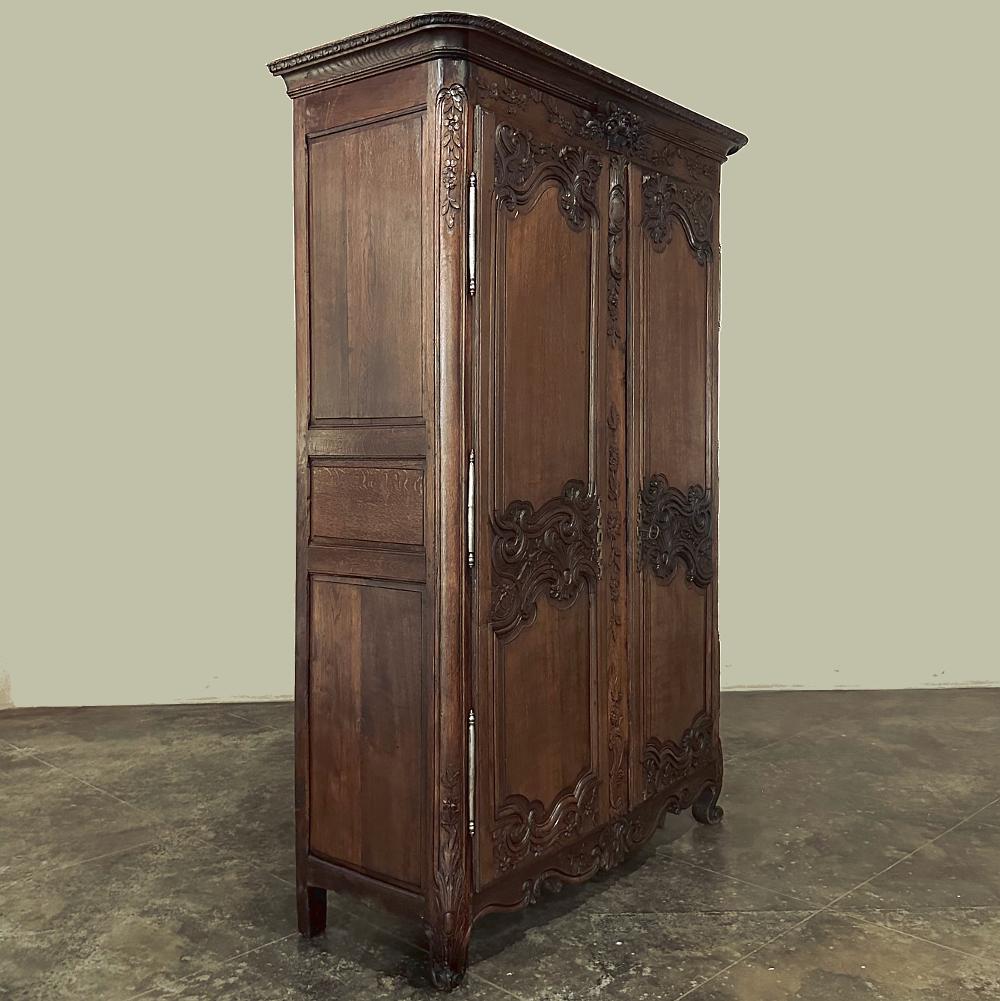 Steel 19th Century Country French Armoire from Normandie For Sale
