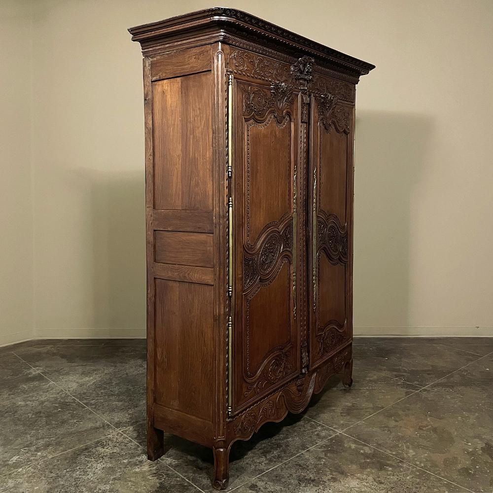 19th Century Country French Armoire from Normandie For Sale 1