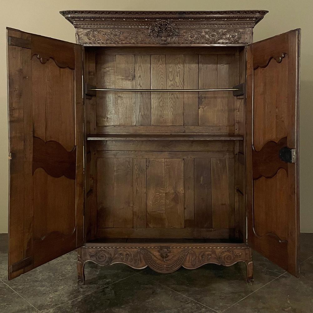 19th Century Country French Armoire from Normandie For Sale 2