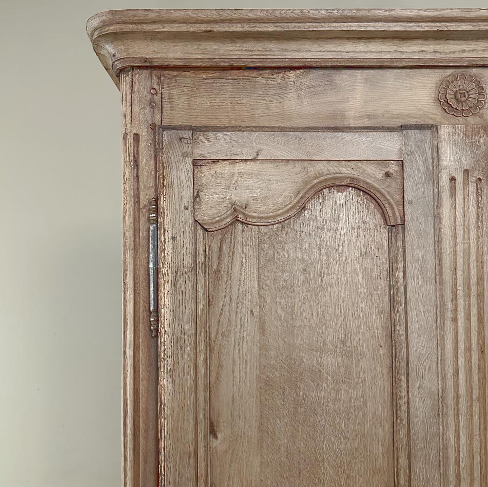 Französischer Landhausschrank aus gestreifter Eiche aus dem 19. im Angebot 4