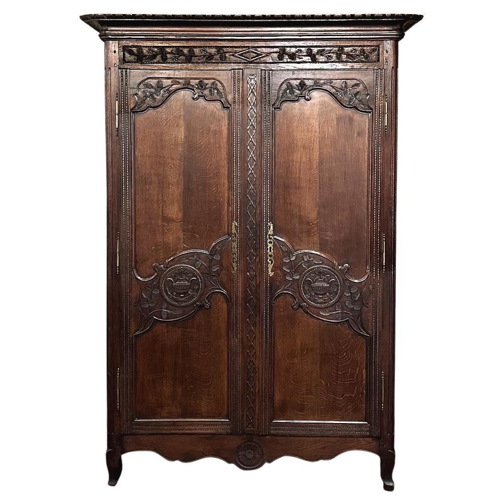 19th Century Country French Armoire ~ Wardrobe For Sale