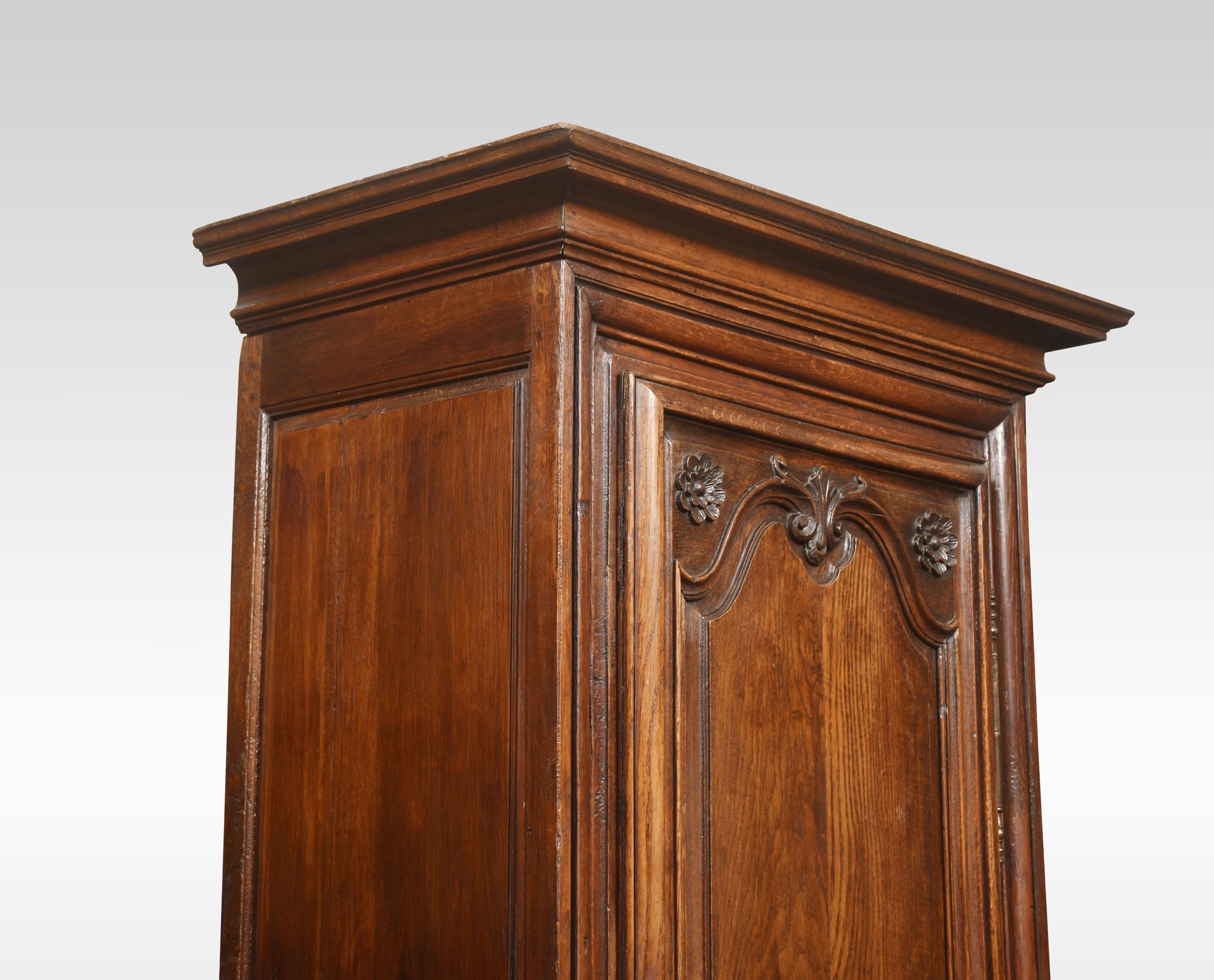 Oak 19th Century Country French Bonnetiere Petite Armoire