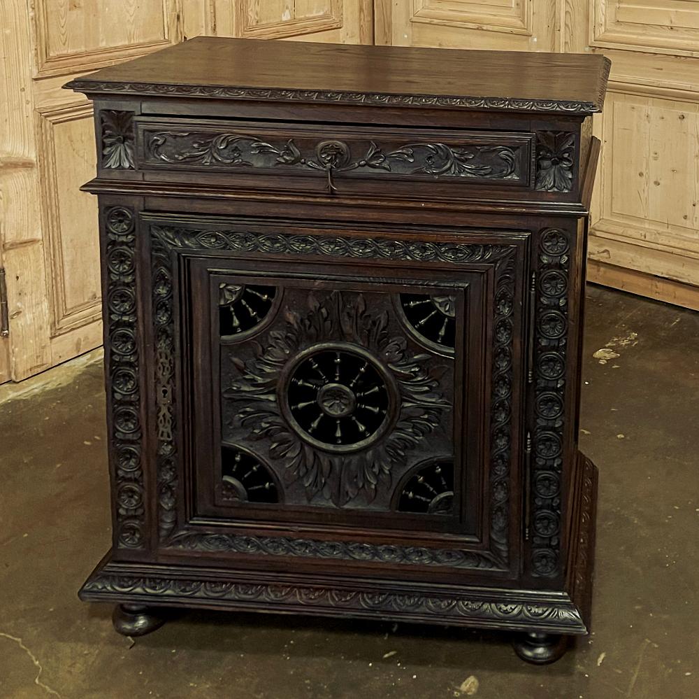 19th Century Country French Brittany Confiturier ~ Cabinet In Good Condition In Dallas, TX