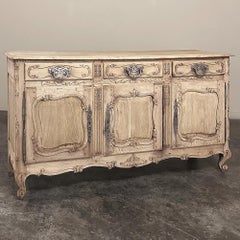 19th Century Country French Buffet ~ Argentier in Stripped Oak