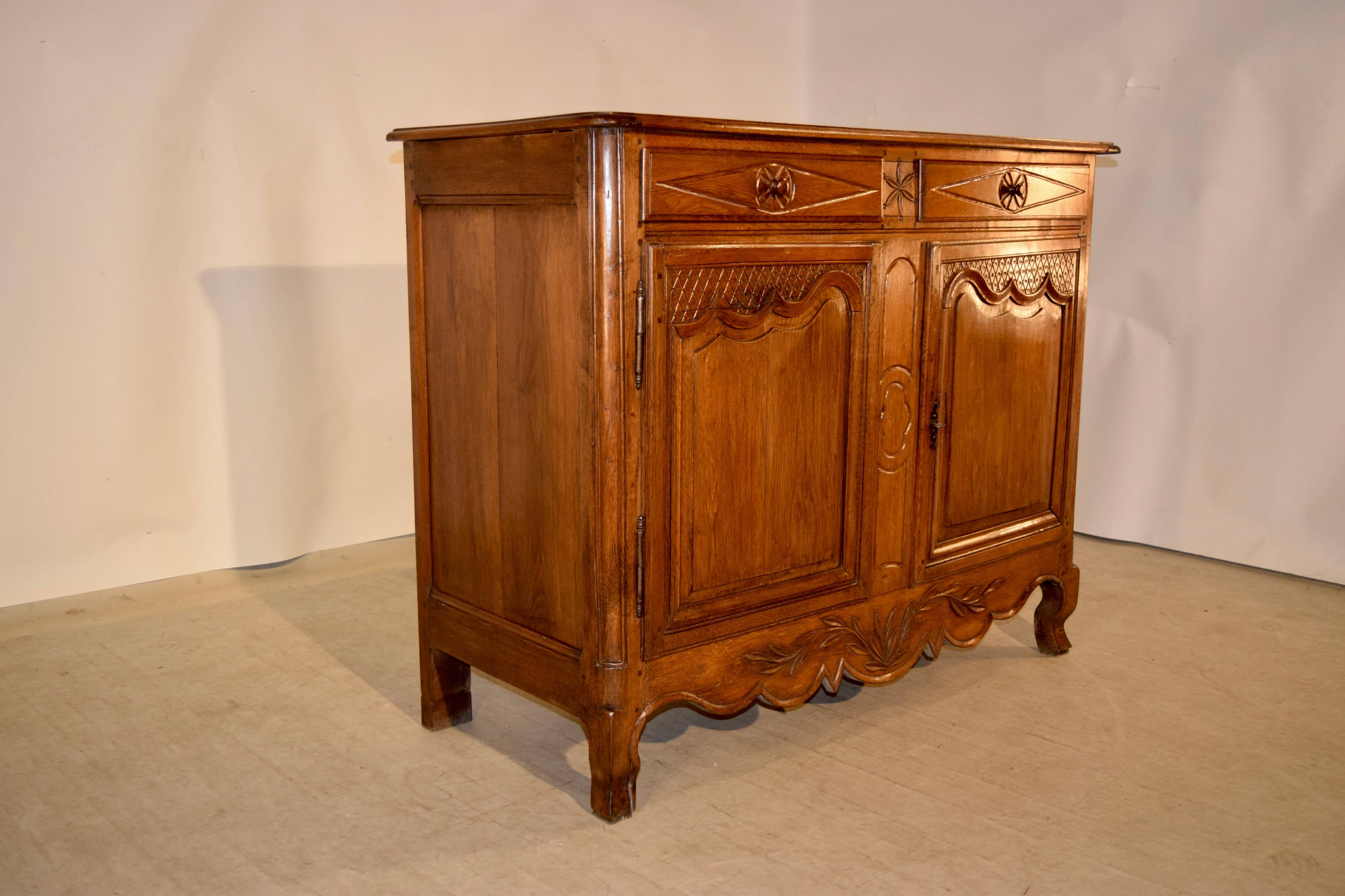 Oak 19th Century Country French Buffet