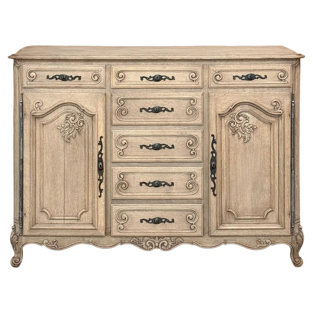 Buffet francese di campagna del XIX secolo in Oak striato