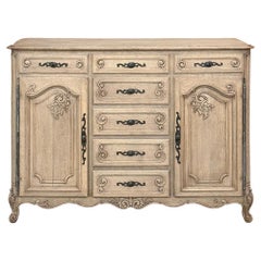 Buffet francese di campagna del XIX secolo in Oak striato