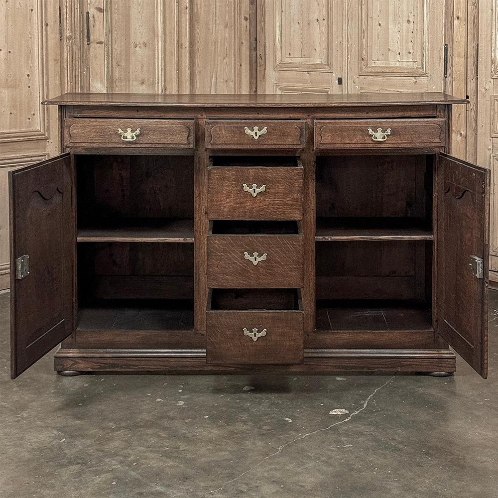 19th Century Country French Buffet ~ Linen Press In Good Condition For Sale In Dallas, TX