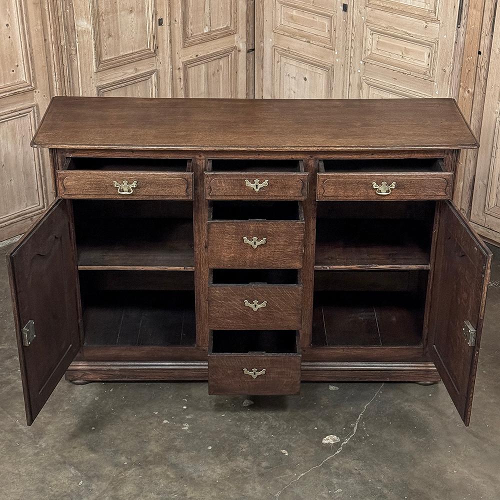Mid-19th Century 19th Century Country French Buffet ~ Linen Press For Sale