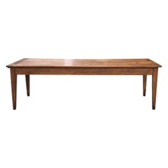 19th Century Country French Cherrywood Farm Table
