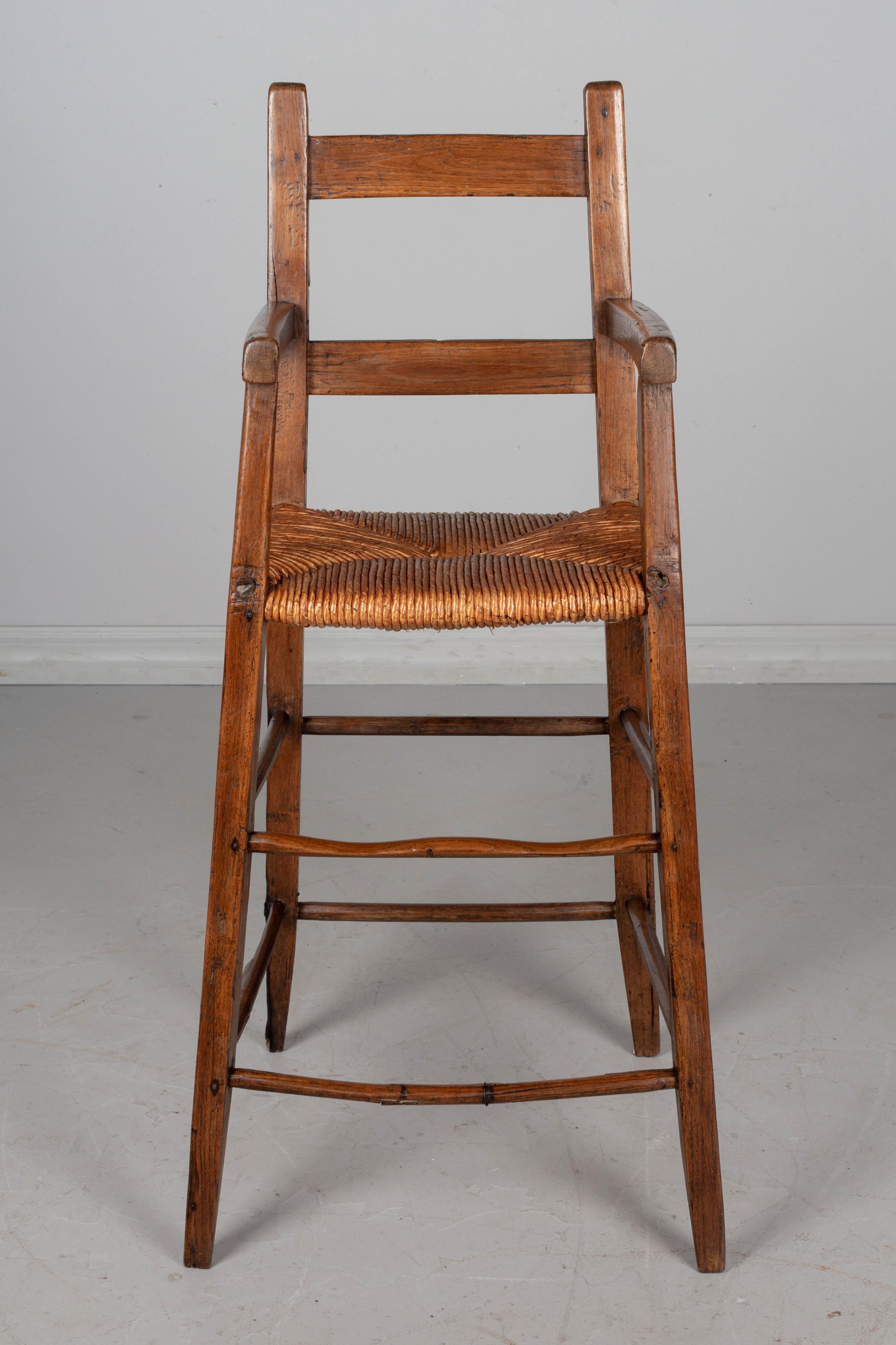Hand-Crafted 19th Century Country French Child's High Chair